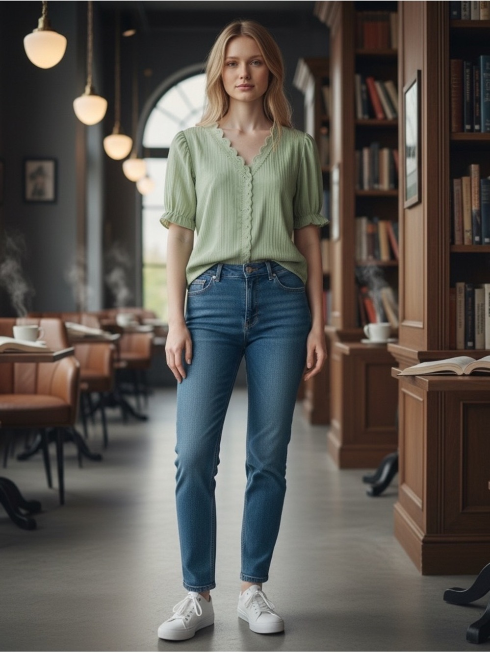 Classic High-Rise Blue Women’s Jeans
